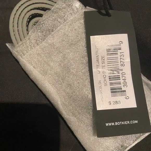 Botkier light grey pebbled leather satchel with crossbody strap - Picture 2 of 4